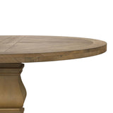 Florence Rustic Honey Round Wood Dining Table - Ornate Home