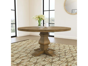 Florence Rustic Honey Round Wood Dining Table - Ornate Home