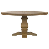 Florence Rustic Honey Round Wood Dining Table - Ornate Home