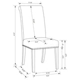 Florence Rustic Smoke and Grey Side Chairs (Set of 2) - Ornate Home