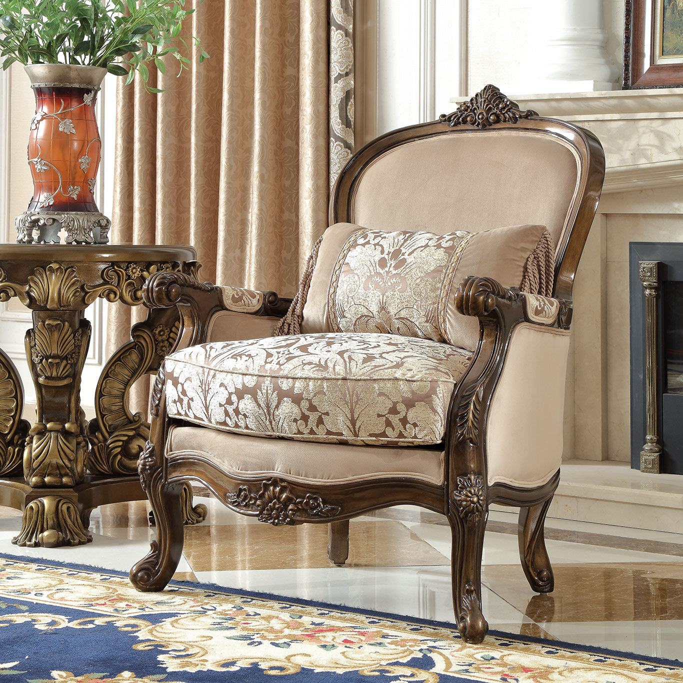 Florencia Bronze 3pc Living Room Set  / HD-6935 - Ornate Home