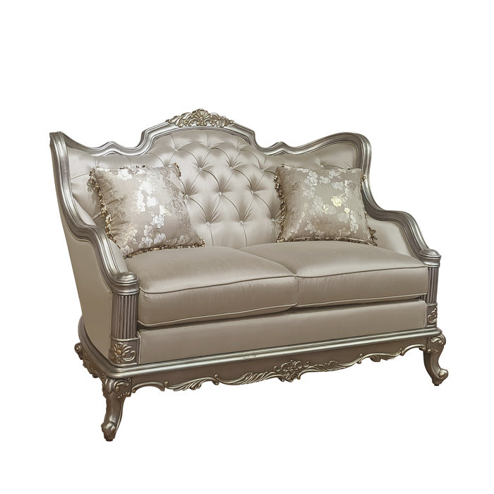 Florentina Taupe Loveseat - Ornate Home