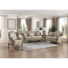 Florentina Taupe Loveseat - Ornate Home