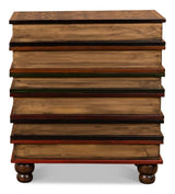 Florentine Multi Color Books Chairside Chest - Ornate Home