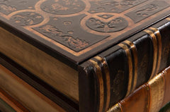 Florentine Multi Color Books Chairside Chest - Ornate Home