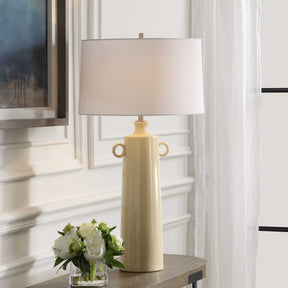 Florero Pale Yellow Table Lamp - Ornate Home