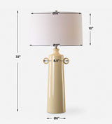 Florero Pale Yellow Table Lamp - Ornate Home