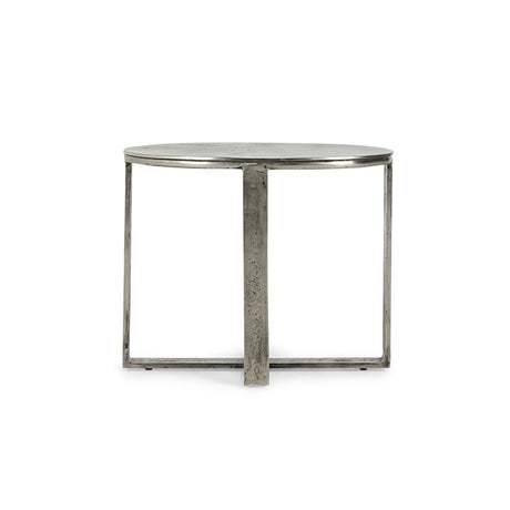 Flores Gray Oval End Table - Ornate Home