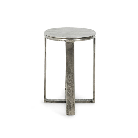 Flores Gray Oval End Table - Ornate Home