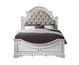 Florian Beige/Antique White Queen Bed - Ornate Home