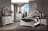 Florian Beige/Antique White Queen Bed - Ornate Home