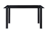 Florian Black 5-piece Dinig Table Set - Ornate Home