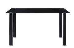 Florian Black 5-piece Dinig Table Set - Ornate Home
