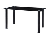 Florian Black 5-piece Dinig Table Set - Ornate Home