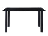 Florian Black Metal Dining Table - Ornate Home