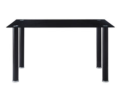 Florian Black Metal Dining Table - Ornate Home