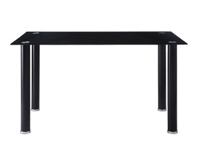 Florian Black Metal Dining Table - Ornate Home