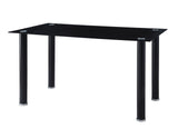 Florian Black Metal Dining Table - Ornate Home
