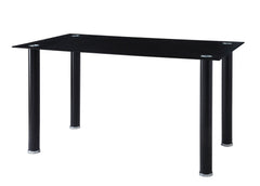 Florian Black Metal Dining Table - Ornate Home