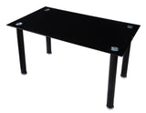 Florian Black Metal Dining Table - Ornate Home