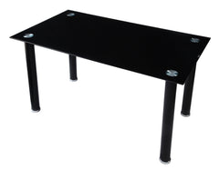 Florian Black Metal Dining Table - Ornate Home