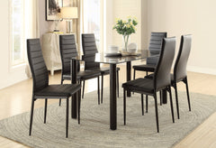Florian Black Metal Dining Table - Ornate Home