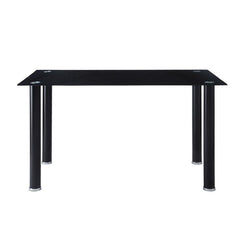 Florian Black Metal Dining Table - Ornate Home