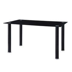 Florian Black Metal Dining Table - Ornate Home