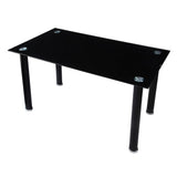Florian Black Metal Dining Table - Ornate Home