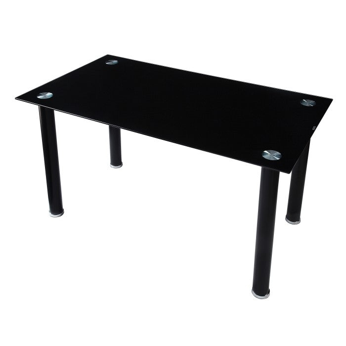 Florian Black Metal Dining Table - Ornate Home