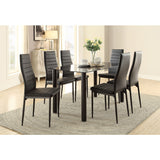 Florian Black Metal Dining Table - Ornate Home