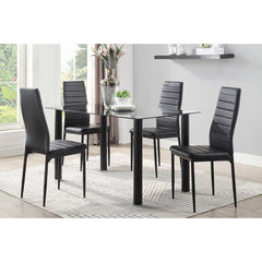 Florian Black Side Chair (Set of 2) - Ornate Home