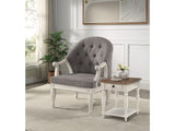 Florian Gray & Antique White Accent Chair - Ornate Home