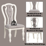Florian Gray & Antique White Side Chair (Set of 2) - Ornate Home
