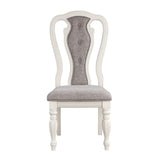Florian Gray & Antique White Side Chair (Set of 2) - Ornate Home