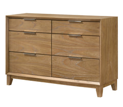 Florian Natural Upholstered Storage Platform Bedroom Set - Ornate Home