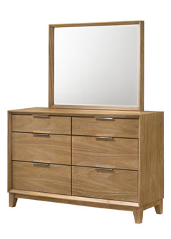 Florian Natural Upholstered Storage Platform Bedroom Set - Ornate Home