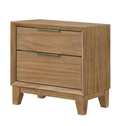 Florian Natural Upholstered Storage Platform Bedroom Set - Ornate Home