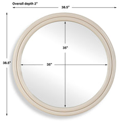 Florian Warm White Round Mirror - Ornate Home