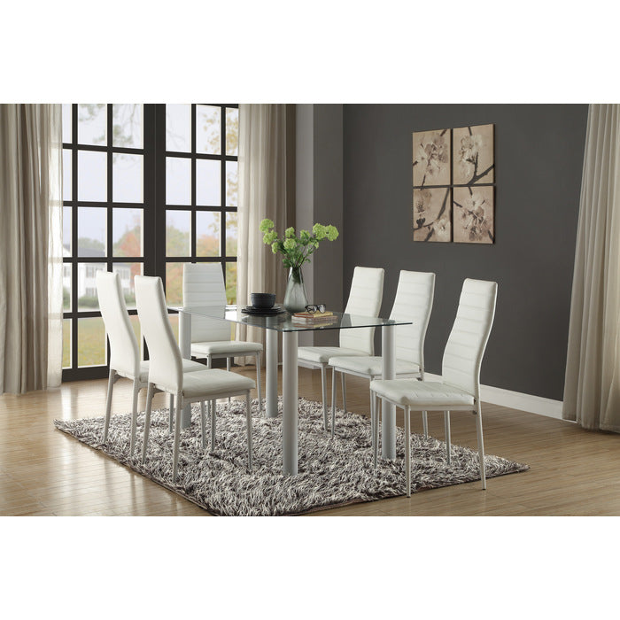Florian White Side Chair (Set of 2) - Ornate Home