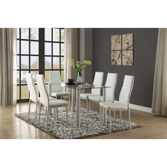 Florian White Side Chair (Set of 2) - Ornate Home