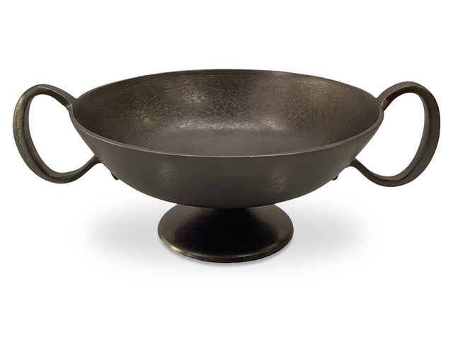 Floris Antique Brass Cast Aluminum Decorative Bowl - Ornate Home