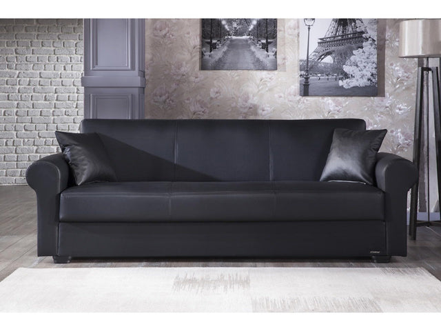 Floris Black 3 Seat Sleeper - Ornate Home