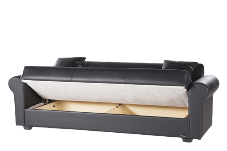 Floris Black 3 Seat Sleeper - Ornate Home