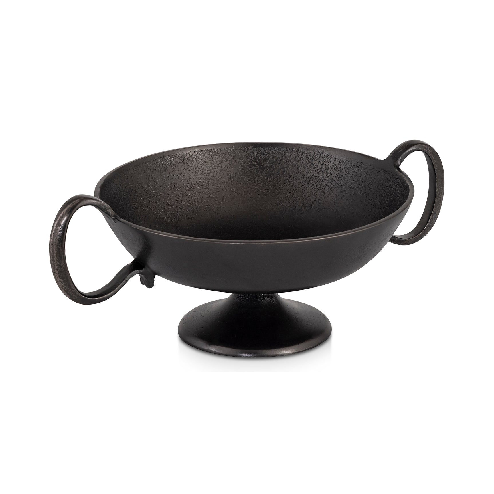 Floris Black Cast Aluminum Decorative Bowl - Ornate Home