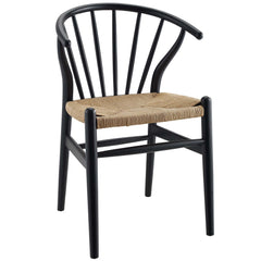 Flourish Black Spindle Wood Dining Side Chair (Set of 2) - Ornate Home