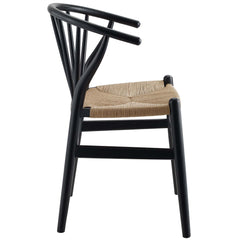 Flourish Black Spindle Wood Dining Side Chair (Set of 2) - Ornate Home