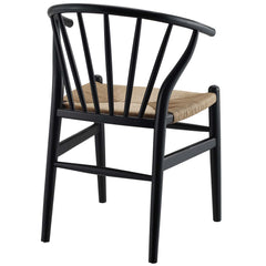 Flourish Black Spindle Wood Dining Side Chair (Set of 2) - Ornate Home