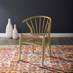 Flourish Natural Spindle Wood Dining Side Chair - Ornate Home