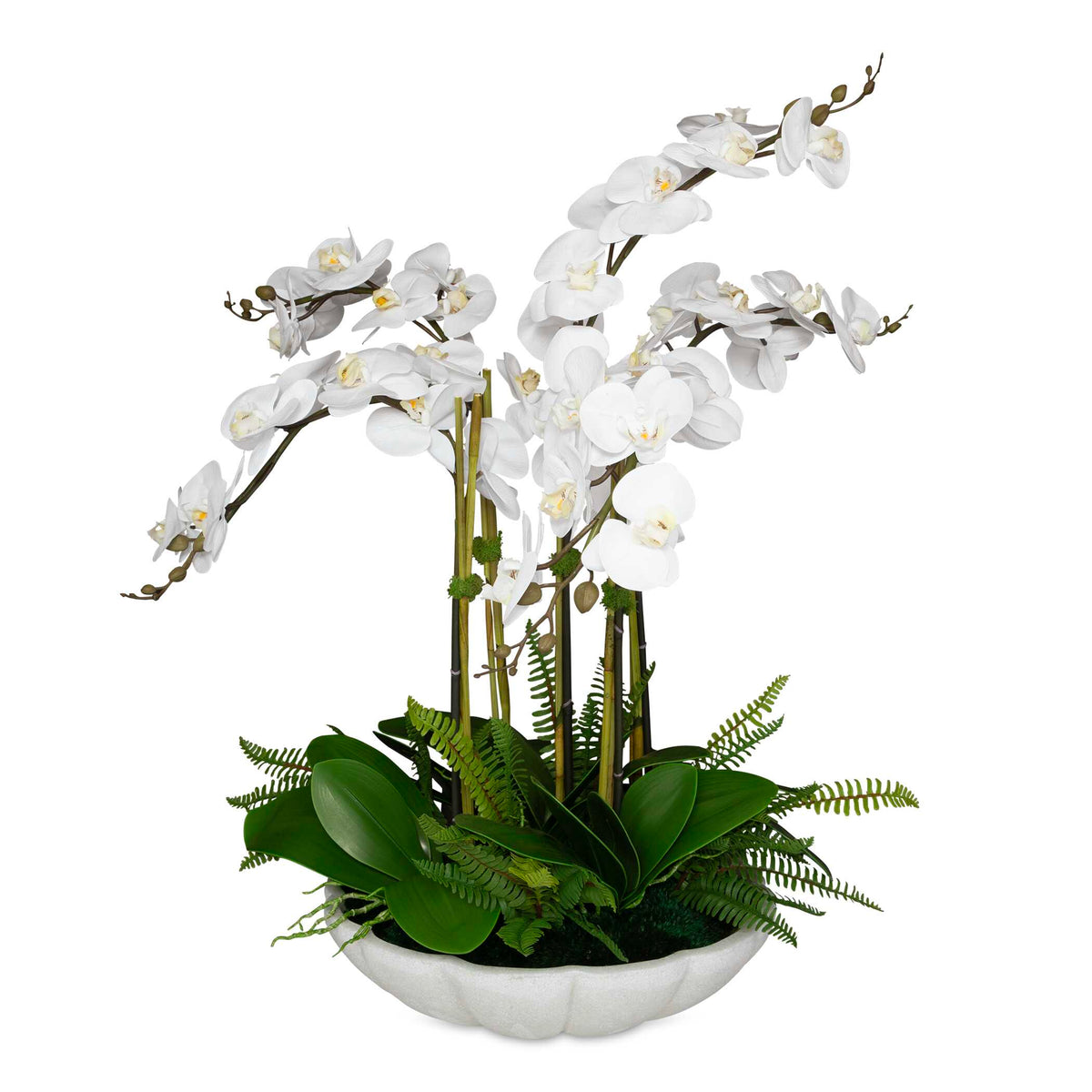Flourish Orchid White Centerpiece - Ornate Home